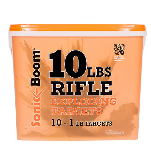 Sonic Boom SBT0110P Rifle Exploding Target 1 lb Non-Toxic Two-Part Mix 10 Pack