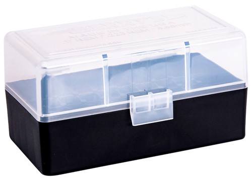 Berry's 79462 Ammo Box 223 Rem/5.56 NATO Clear/Black Polypropylene 50 Round