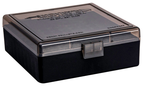 Berry's 75321 Ammo Box 38 Special/357 Mag Smoke/Black Polypropylene 100 Round