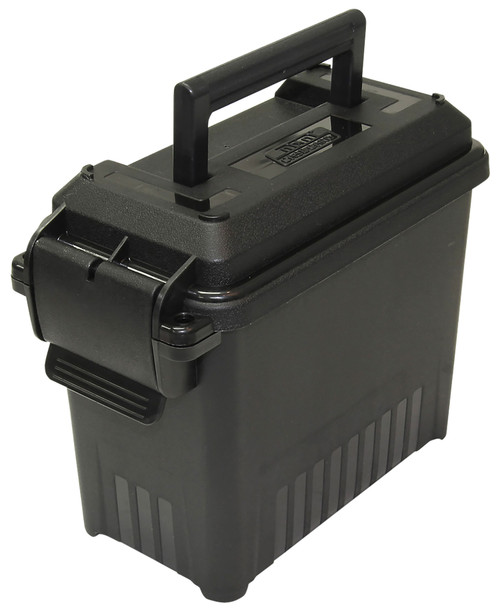 MTM Case-Gard AC1540 Mini Ammo Can Multi-Caliber Black Polypropylene O-Ring Sealed
