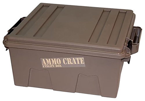 MTM Case-Gard ACR872 Ammo Crate Utility Box Dark Earth Polypropylene O-Ring Sealed 85 lb