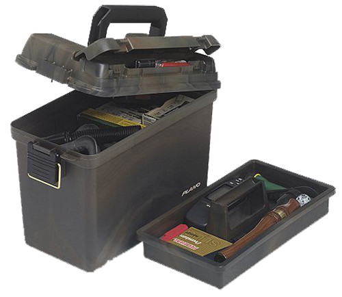 Plano 161200 Field Box Camo Plastic 6-Box Capacity 3" Shell Storage