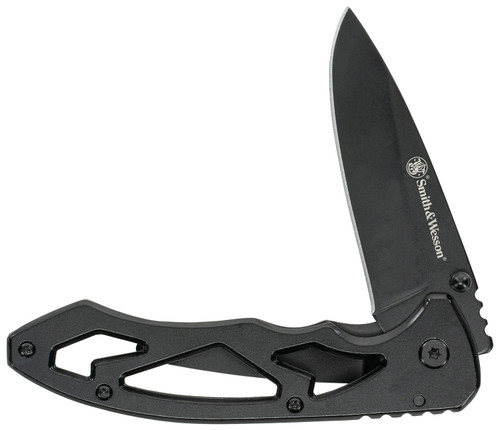 Uncle Henry CK400LCP Skeletonized Large 3" Folding Drop Point Plain Stainless Steel Blade 4.40" Handle with Pocket Clip