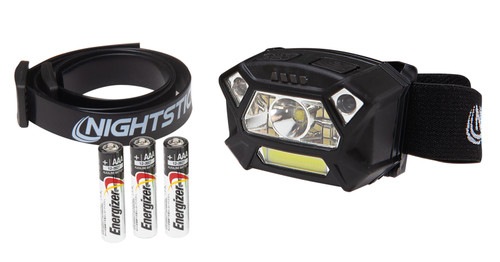 Nightstick NSP-4400B Dual-Light Headlamp 320 Lumens Motion Activated Wake/Sleep Sensor Black