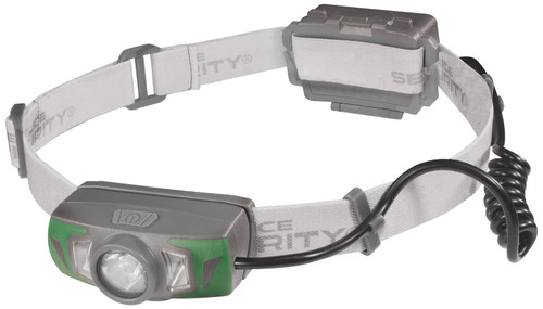 Police Security Twin Power Headlamp Gray 550 Lumens Rechargeable LED