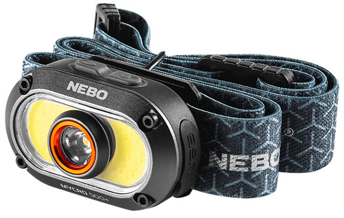 NEBO Mycro 500+ Rechargeable Headlamp Black 500 Lumens