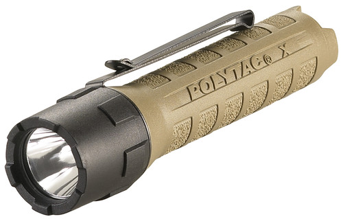 Streamlight 88612 PolyTac X USB Coyote 600 Lumens White LED Rechargeable Tactical Flashlight