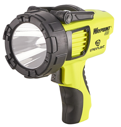Streamlight 44910 WayPoint 400 Rechargeable Spotlight, Yellow, 1,400 Lumens White LED, 1,265 Meter Beam
