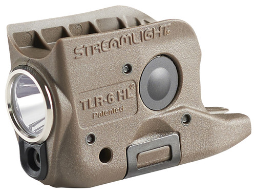 Streamlight 69341 TLR-6 HL Gun Light Flat Dark Earth 300 Lumens White LED Red Laser for Glock 42/43/43X/48