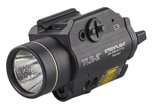 Streamlight 69120 TLR-2 Rail-Mounted Tactical Gun Light Black Anodized 300 Lumens White C4 LED Red Laser