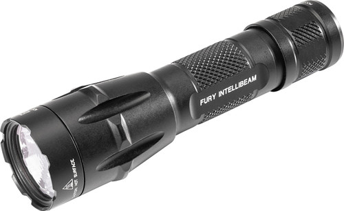 SureFire FURYIBDF Fury IntelliBeam Dual Fuel Flashlight Black Anodized 15-1500 Lumens White LED