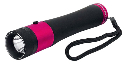 Guard Dog Ivy Stun Gun Flashlight Black and Pink Rechargeable