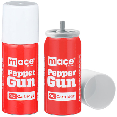 Mace 80421 OC Pepper Spray Replacement Cartridges 25 ft Range 2-Pack