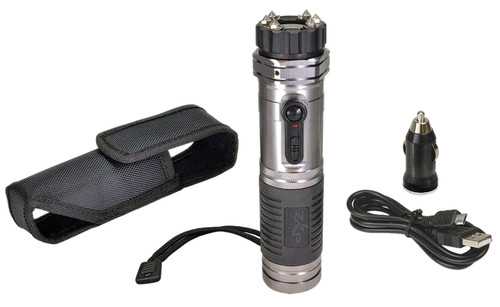 Zap ZAPL Zap Light Stun Gun/Flashlight Range of Contact Silver