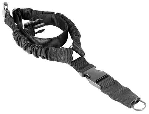 Aim Sports AOPS01B One Point Bungee Rifle Sling Black Elastic Webbing 26 in OAL AR-15 Compatible