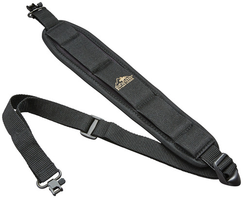 Butler Creek 81013 Comfort Stretch Rifle Sling Black Neoprene Adjustable w/QD Swivel