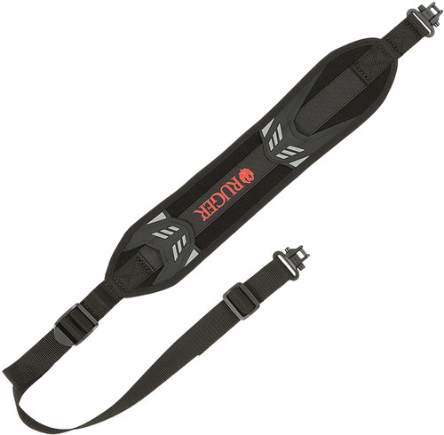 Ruger Mesa Sling Black/Red Neoprene 34" OAL Adjustable with Swivels
