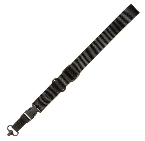 Tacshield T6006BK CQB Single-Point Rifle Shotgun Sling Black 1.50" Mil-Spec Webbing