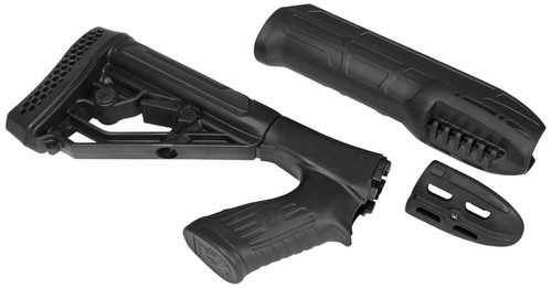 Adaptive Tactical AT02000 EX Performance Adjustable Stock and Forend Black Synthetic Remington 870 12 Gauge