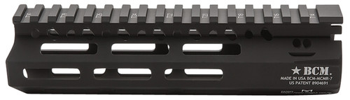 BCM MCMR7556BLK BCMGunfighter MCMR 7" M-LOK, Free-Floating Style Made of Aluminum with Black Anodized Finish for AR-Platform