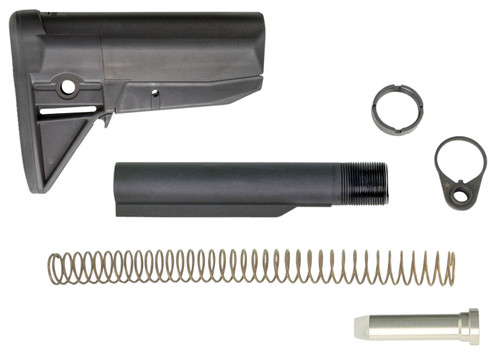 BCM BCMGunfighter Mod 0 Stock Kit Black Synthetic with Mil-Spec Buffer Tube for AR-Platform