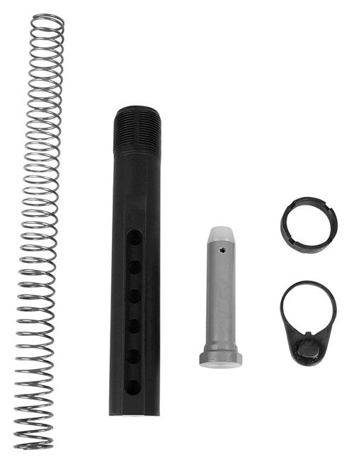 LBE Unlimited MILBUFKT Mil-Spec Buffer Tube Kit 6-Position AR-15 Black