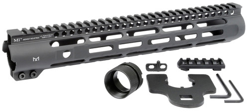 Midwest Industries MISLH12625 Slimline AR-15 M-LOK Handguard 12.625" Black Hardcoat Anodized Aluminum Picatinny