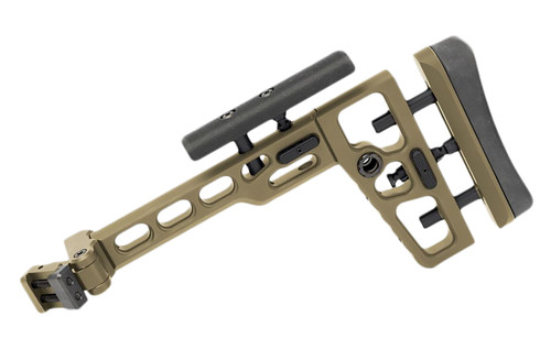 Samson 040614132 S.A.S Folding Picatinny Stock Adapter Flat Dark Earth Push-Button Adjustable