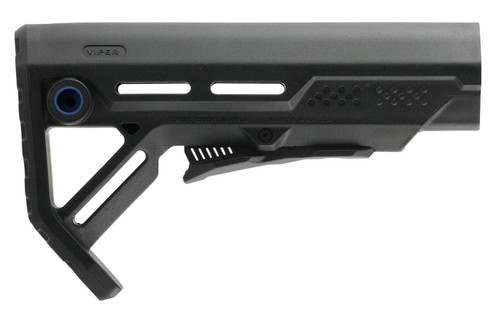 Strike Industries STRIKEESMOD1BKBLU MOD1 Mil-Spec Buttstock Black with Blue Accent for AR-15/M16
