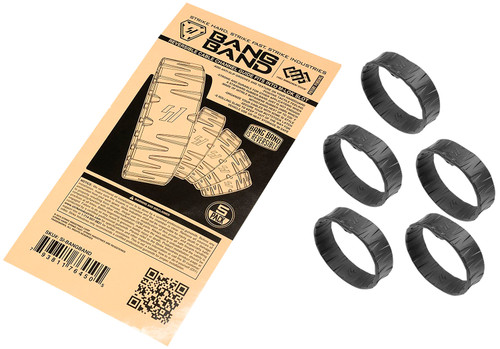 Strike Industries Bang Band Black Rubber Firearm Grip Band 5 Pack