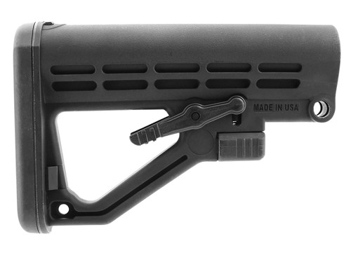 TacFire MAR082B Mil-Spec AR Stock with Recoil Pad, Black