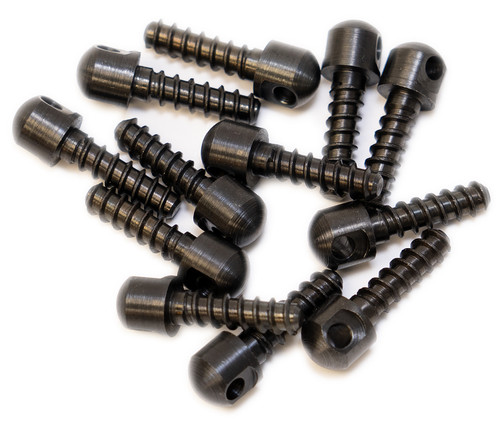 GrovTec GTHM51 Wood Screw Swivel Studs 0.75" Black 12-Pack
