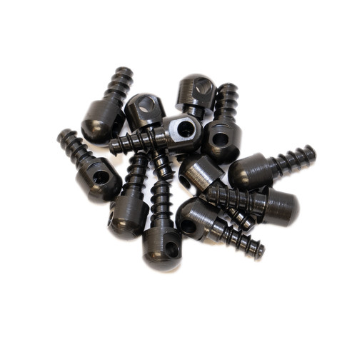 GrovTec GTHM60 Wood Screw Swivel Studs 0.5" Black 12-Pack