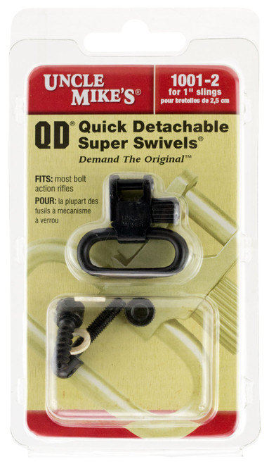 Uncle Mike's MO10012 Super Swivel Blued 1" Steel Quick Detach Sling Swivel