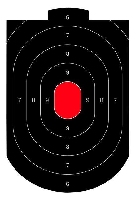 Birchwood Casey 35609 Dirty Bird Oval Reactive Paper Target 12"x18" 50 Per Package