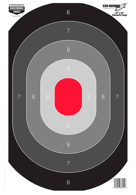 Birchwood Casey 37054 EZE-Scorer Silhouette Paper Target 23" x 35" Indoor/Outdoor 100 Per Package