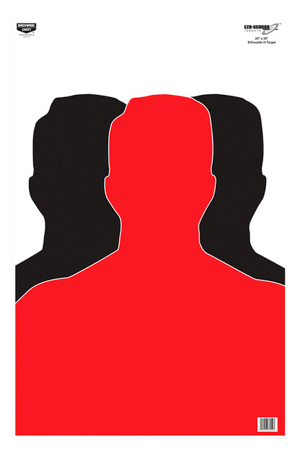 Birchwood Casey 37042 EZE-Scorer Silhouette Paper Target 23" x 35" Indoor/Outdoor 100 Per Package