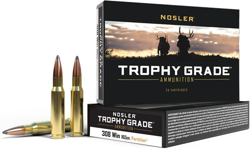 Nosler 60053 Trophy Grade Nosler Spitzer Partition  165 Grain .308 Win / 7.62x51mm