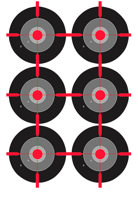 Birchwood Casey 35703 Dirty Bird Bullseye Tagboard Target 12x18 Inch 100 Pack
