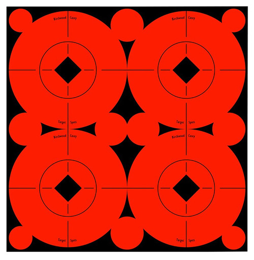 Birchwood Casey Target Spots 3" Self-Adhesive Bullseye Black/Orange 40 Pack