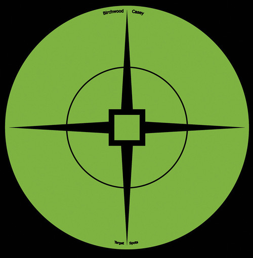 Birchwood Casey 33936 Target Spots Self-Adhesive 6" Green Crosshair Targets 10 Pack