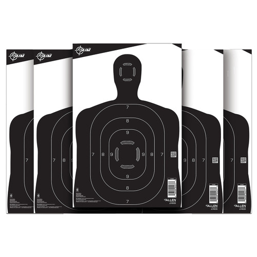 EZ-Aim 15447 Silhouette Paper Hanging 12" x 18" Black/White 25 Per Pack