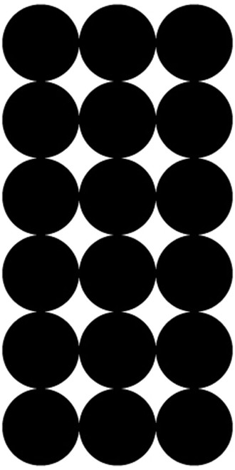 Pro-Shot P216 SplatterShot Black 1" Self-Adhesive Target Repair Pasters 216-Count