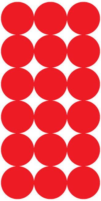 Pro-Shot P432M SplatterShot Red/Black 1" Self-Adhesive Target Repair Pasters 432-Count