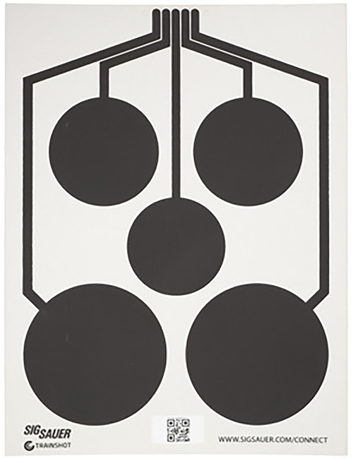 Sig Sauer SCT357 T300 Multi Zone Replacement Hanging Target Black/White