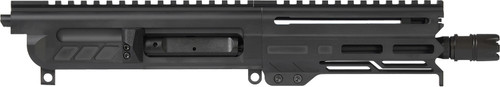 CMMG 57BA8AEAB Dissent MK4 5.7x28mm 6.50", Left Side Charging Handle, Armor Black, Zeroed Linear Comp, 4.60" M-LOK Handguard, Picatinny End Plate, Fits AR-Platform