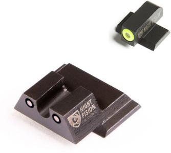 Night Fision Perfect Dot Night Sight Set for S&W M&P – Yellow Front, Black U Rear (Excl. Shield)