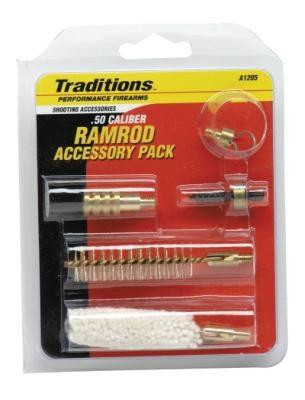 Traditions Ramrod Accessories Pack for Muzzleloader .50 Cal 10/32 Threads 5 Tips