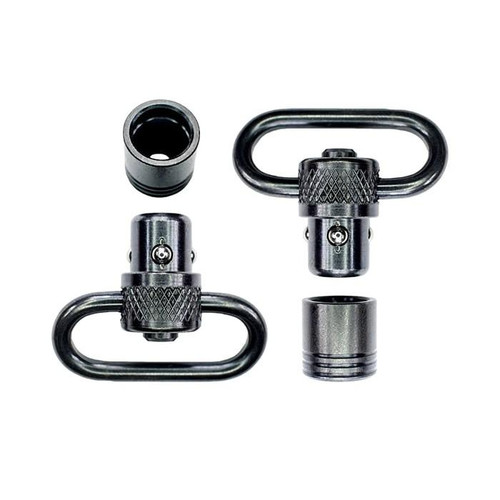 Grovtec Standard 1-Inch Push Button Swivel Set with Bases Black Oxide