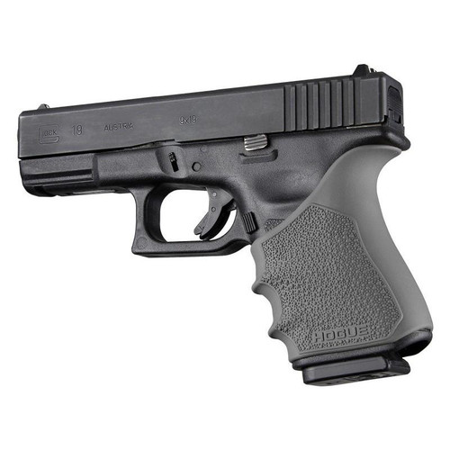 Hogue HandAll Beavertail Grip Sleeve for Glock 19 Gen 3-4 Slate Grey Cobblestone